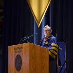 gee at 2018 commencement